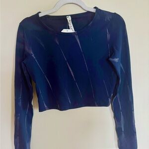 Lululemon Wunder Train Cropped Long Sleeve Shirt